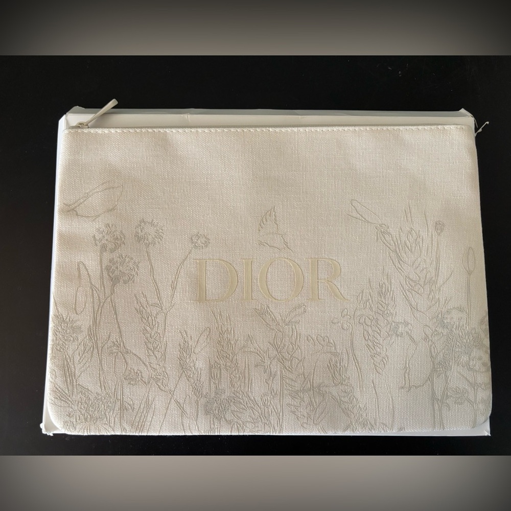 Dior Cream Spring Flower Clutch Bag Pouch, Limited Availability